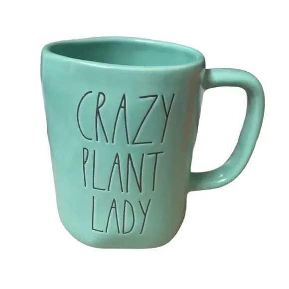 Rae Dunn CRAZY PLANT LADY MUG & Hash Tag PLANT LIFE Set of 2 Botanist Botanical - Picture 10 of 11